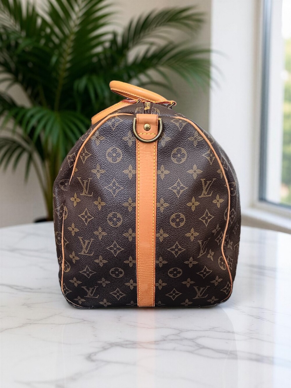 Louis Vuitton Keepall Bandouliere 55 Monogram Vintage 1990 Full Set ✨ - Picture 7 of 16